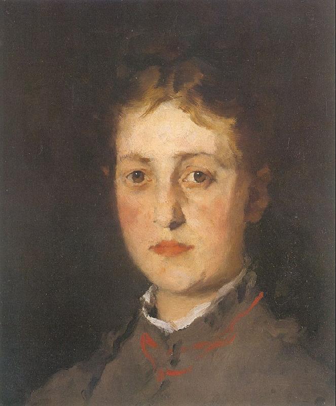 Leibl, Wilhelm Portrait of Lina Kirchdorffer oil painting image